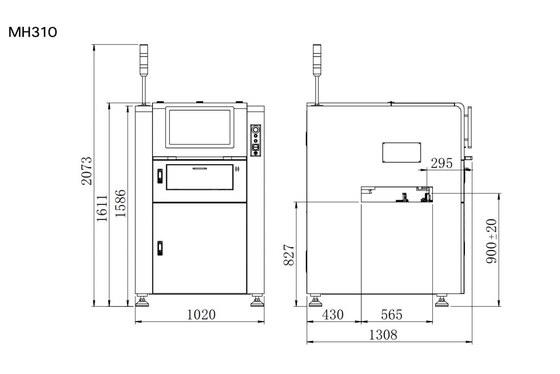 オンラインSPI 3D PCBA 溶接パスタ検査 MH310